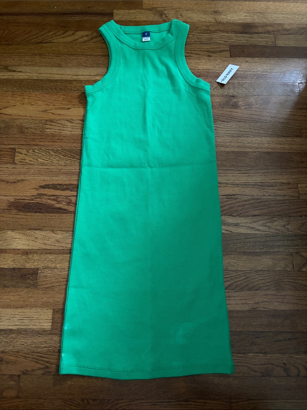 NWT Old Navy green ribbed tank top dress